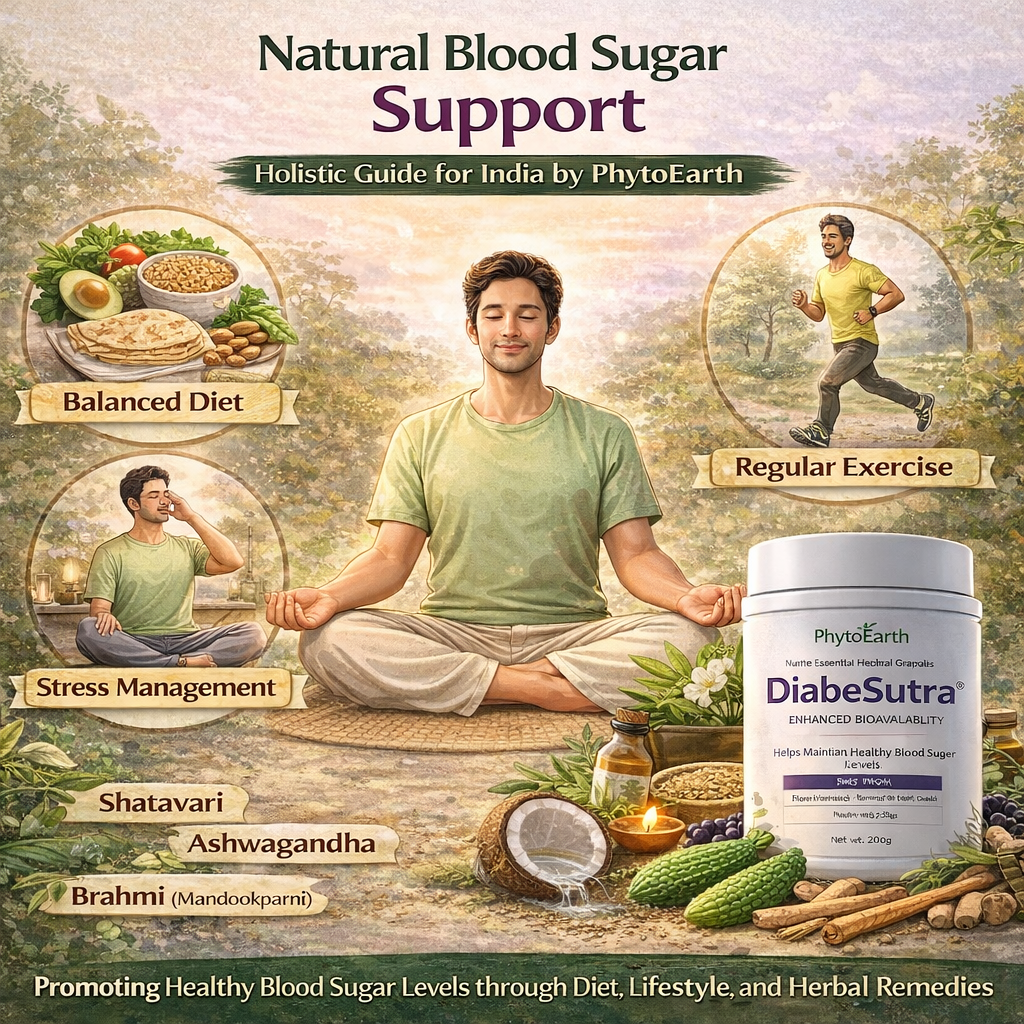 Natural Blood Sugar Support: Holistic Guide for India by PhytoEarth