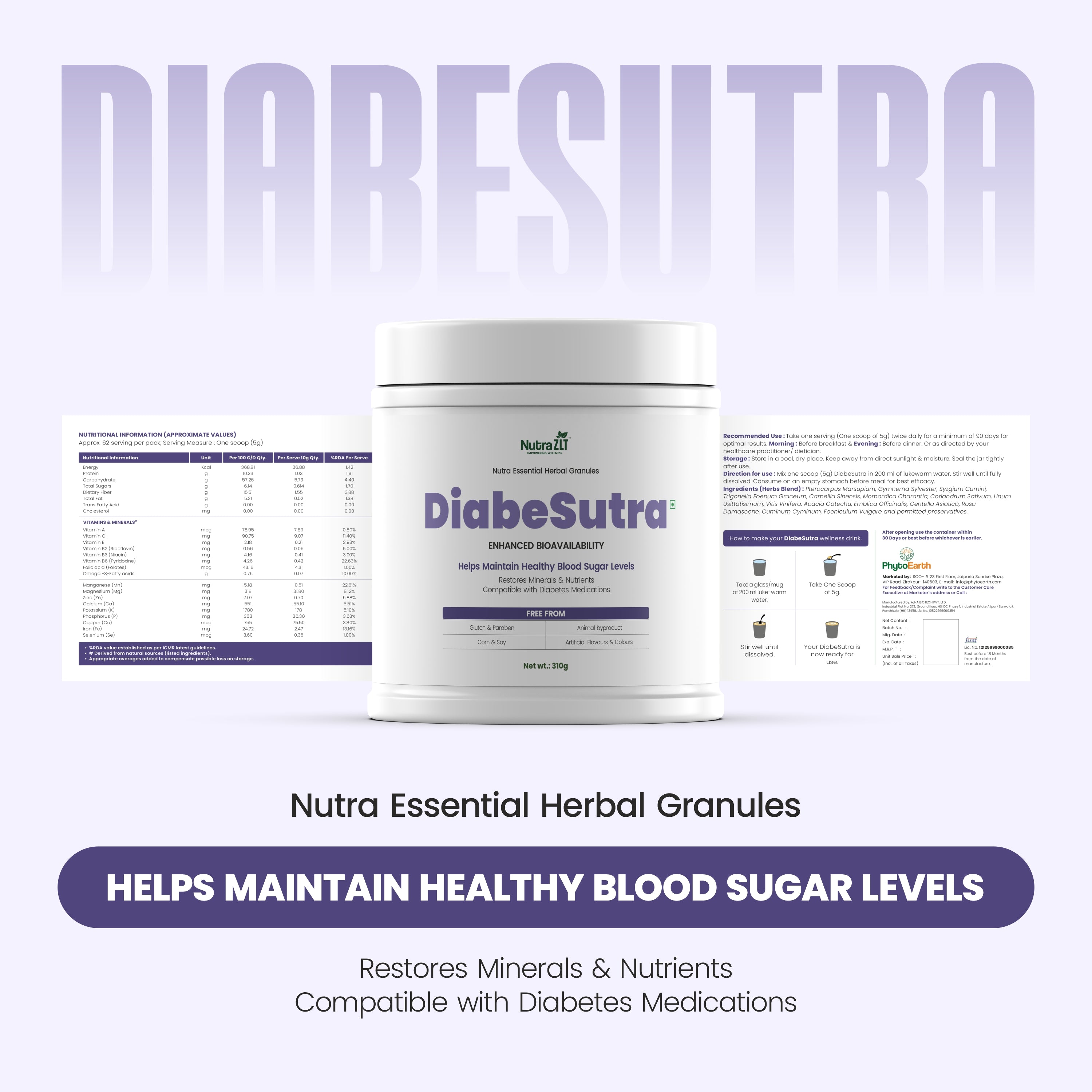 DiabeSutra - best herbal supplements for diabetes